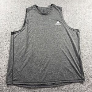 Adidas Free Lift Tank Top Muscle Shirt Womens 2xl Gray Sleeveless‎